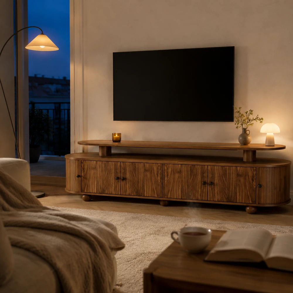 Meuble tv led bois | Terra