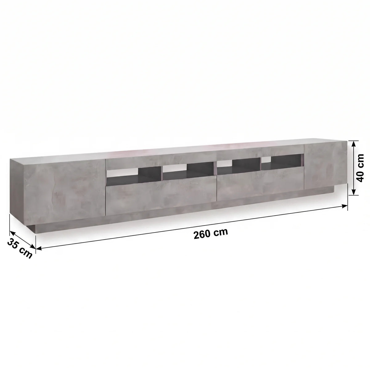 Meuble tv led grand format | Nord