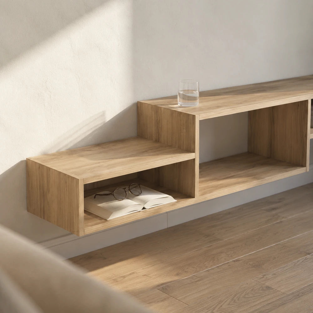 Meuble tv mural flottant petit espace | Sora