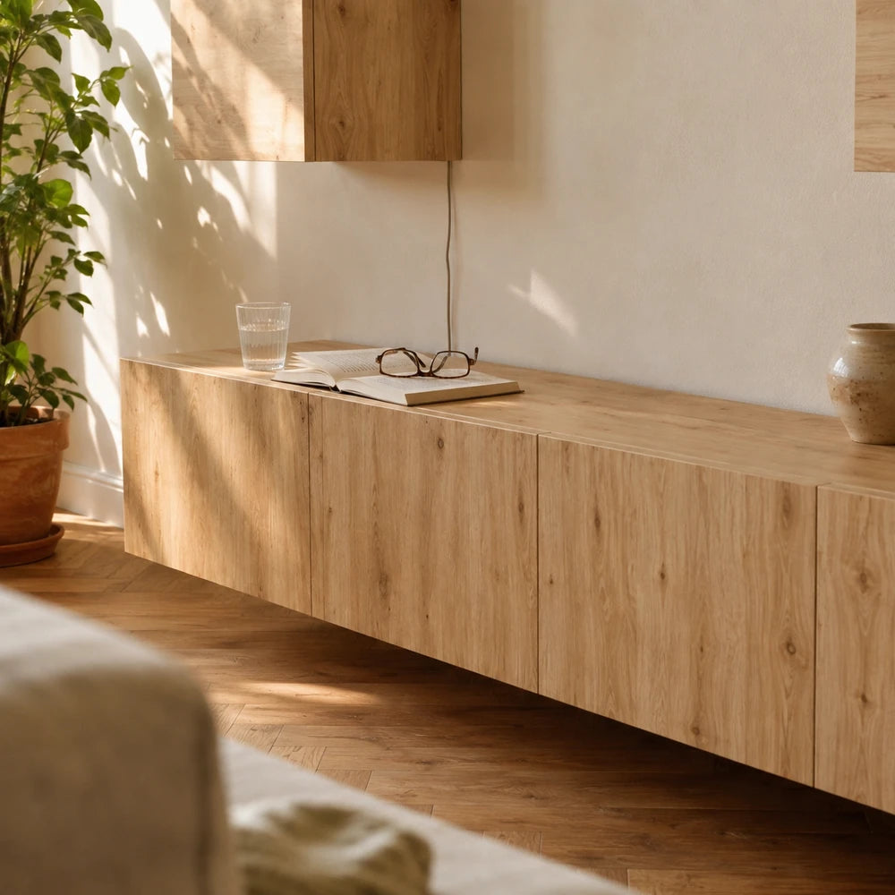 Ensemble meuble tv mural 7 pièces | Nordia