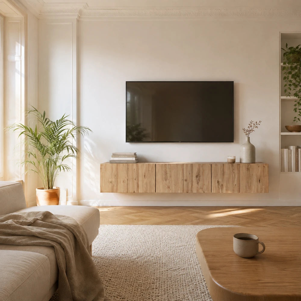 Ensemble meuble tv mural modulable 8 modules | Kubik
