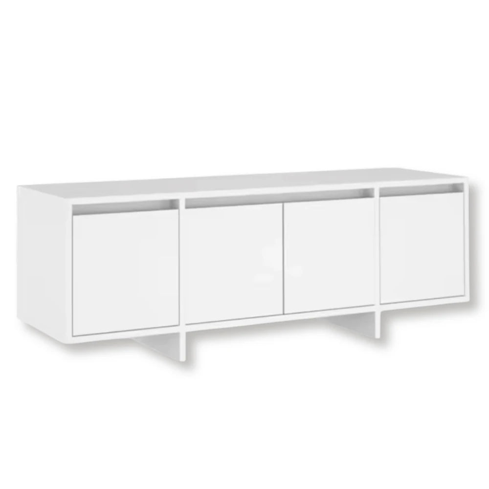 Meuble tv blanc 4 portes | Lina