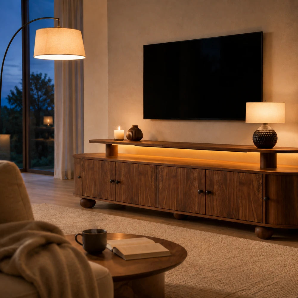 Meuble tv led bois | Terra