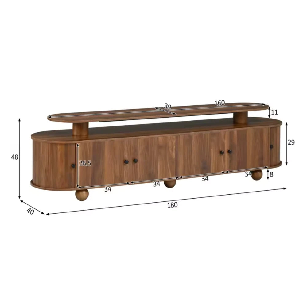 Meuble tv led bois | Terra