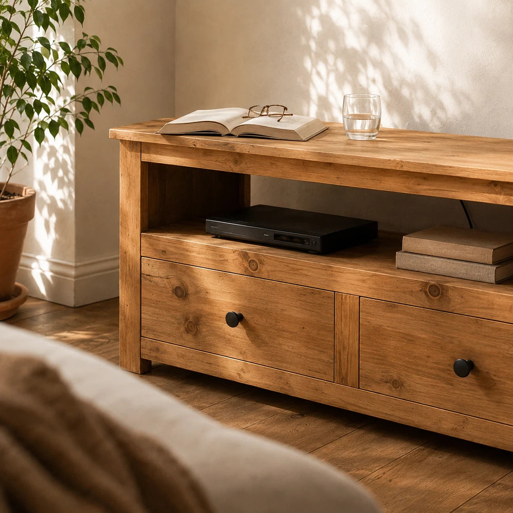 Meuble tv d'angle bois massif | Havn
