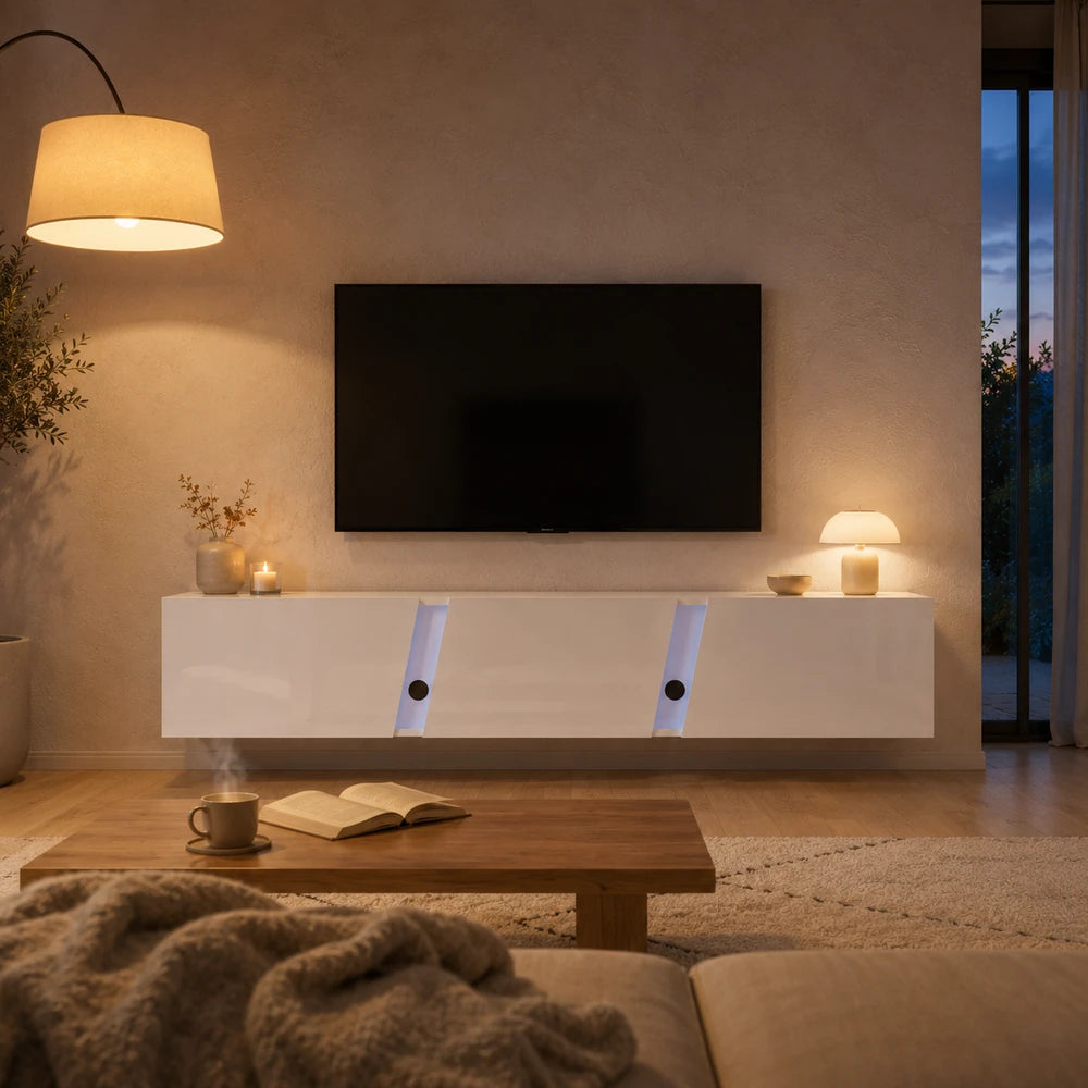 Meuble tv mural led | Lume