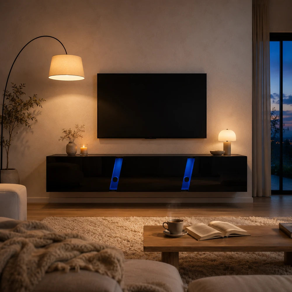 Meuble tv mural led | Lume