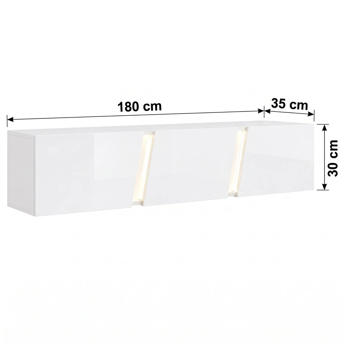 Meuble tv mural led | Lume